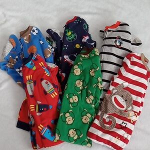 Boys footed pajama lot Of 6